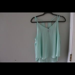 Aqua top, lightly worn